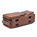 Gard Bags - Elite Double Trumpet Compact Gig Bag, Brown Leather with Antique Tan Trim (4-ECLN-AL)