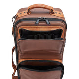 Gard Bags - Elite Double Trumpet Compact Gig Bag, Brown Leather with Antique Tan Trim (4-ECLN-AL)