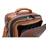 Gard Bags - Elite Double Trumpet Compact Gig Bag, Brown Leather with Antique Tan Trim (4-ECLN-AL)