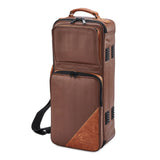 Gard Bags - Elite Double Trumpet Compact Gig Bag, Brown Leather with Antique Tan Trim (4-ECLN-AL)
