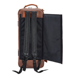Gard Bags - Elite Double Trumpet Compact Gig Bag, Brown Leather with Antique Tan Trim (4-ECLN-AL)