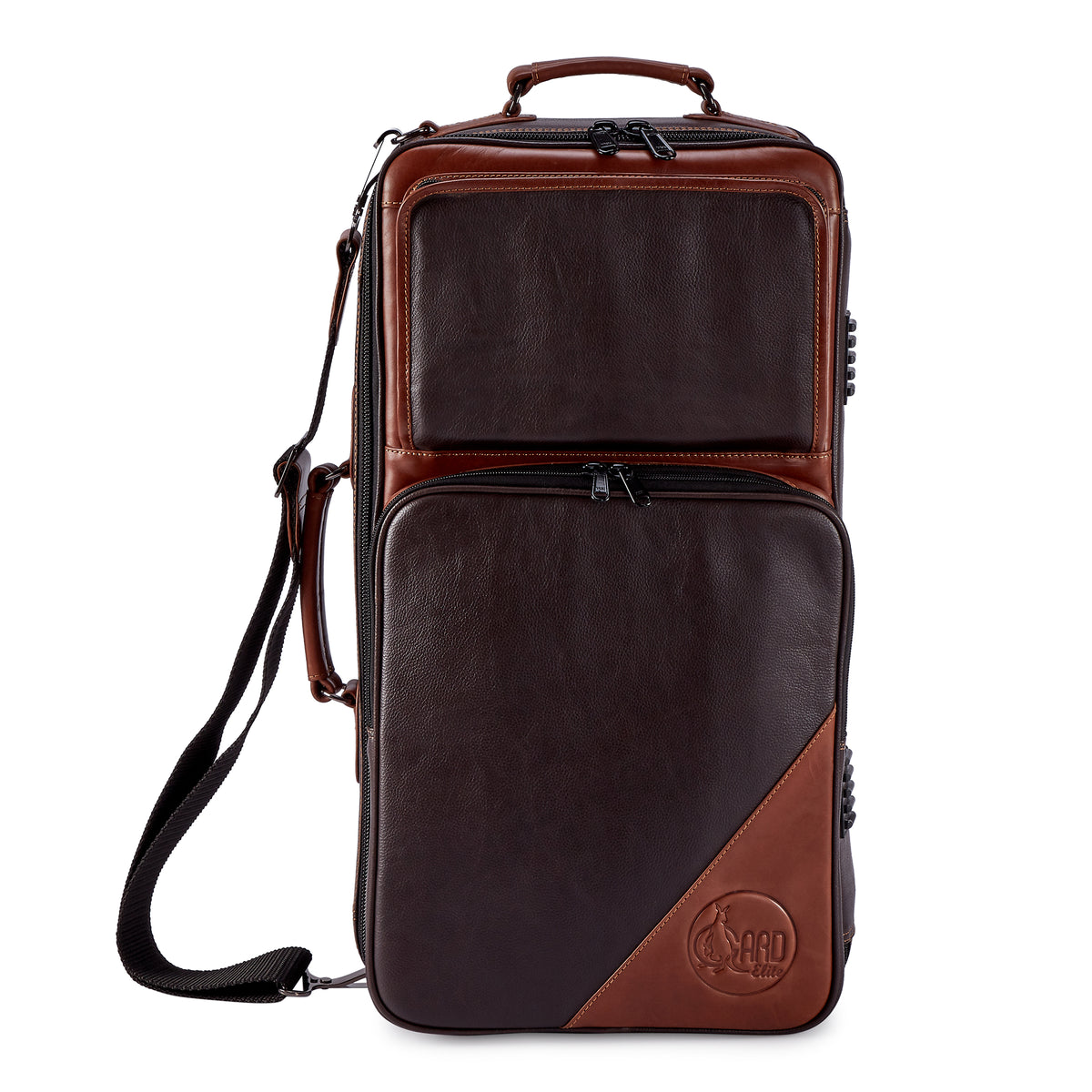 Gard Bags Elite Compact Triple Trumpet Gig Bag, Chocolate Brown Leat Bob Reeves Brass
