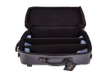 Gard Bags - Elite Compact Triple Trumpet Compact Gig Bag, Grey Nylon with Black Leather Trim (5-ECSG-K)