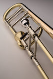 S.E. Shires Q Series Large Bore Tenor Trombone Gold Brass Bell w/Axial Valve (TBQ30GA)