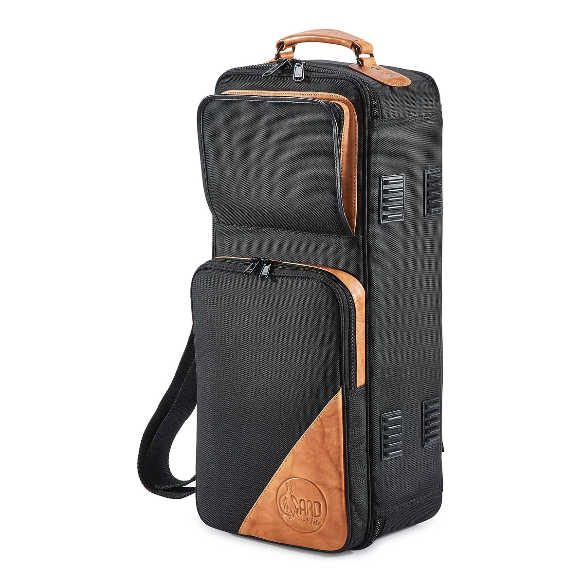 Gard Bags Elite Double Trumpet Compact Gig Bag, Nylon w/Leather Trim Bob Reeves Brass