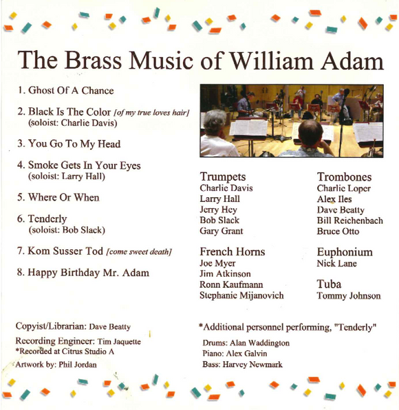 William Adam Brass Choir Arrangement #1 - 