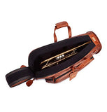 Gard Bags - Single Trumpet Gig Bag, Antique Brown Leather with Tan Trim (1-ELN-NT)