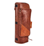 Gard Bags - Single Trumpet Gig Bag, Antique Brown Leather with Tan Trim (1-ELN-NT)