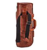 Gard Bags - Single Trumpet Gig Bag, Antique Brown Leather with Tan Trim (1-ELN-NT)