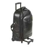 Gard Bags - TRIPLE TRUMPET or TRUMPET + FLUGELHORN WHEELIE, Black Leather (13-WBFLK)