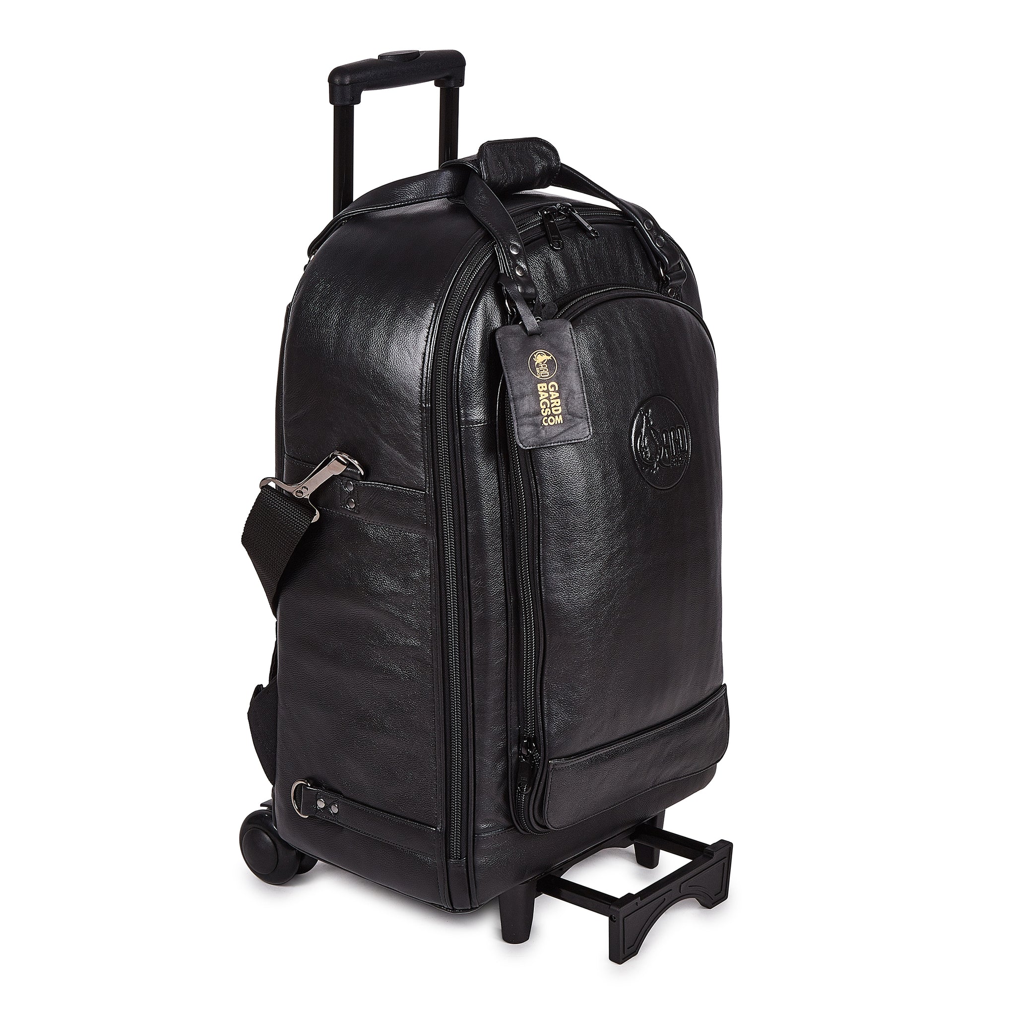 Gard Bags - QUAD TRUMPET WHEELIE, Black Leather (16-WBFLK) – Bob