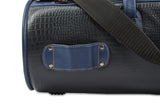 Gard Bags - Single Trumpet Gig Bag, Black Croco Leather with Navy Blue Trim (1-ELK-NB)