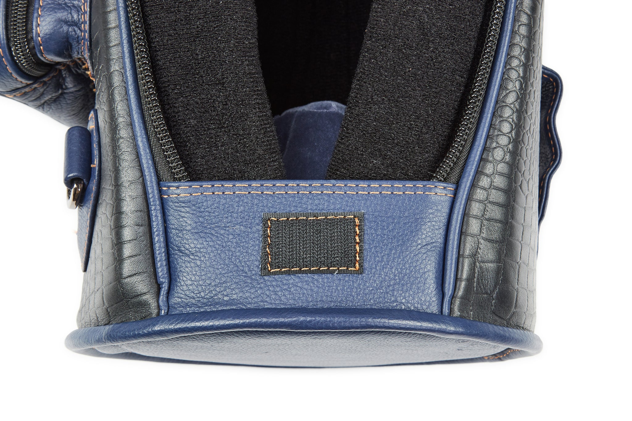 Gard Bags - Single Trumpet Gig Bag, Black Croco Leather with Navy
