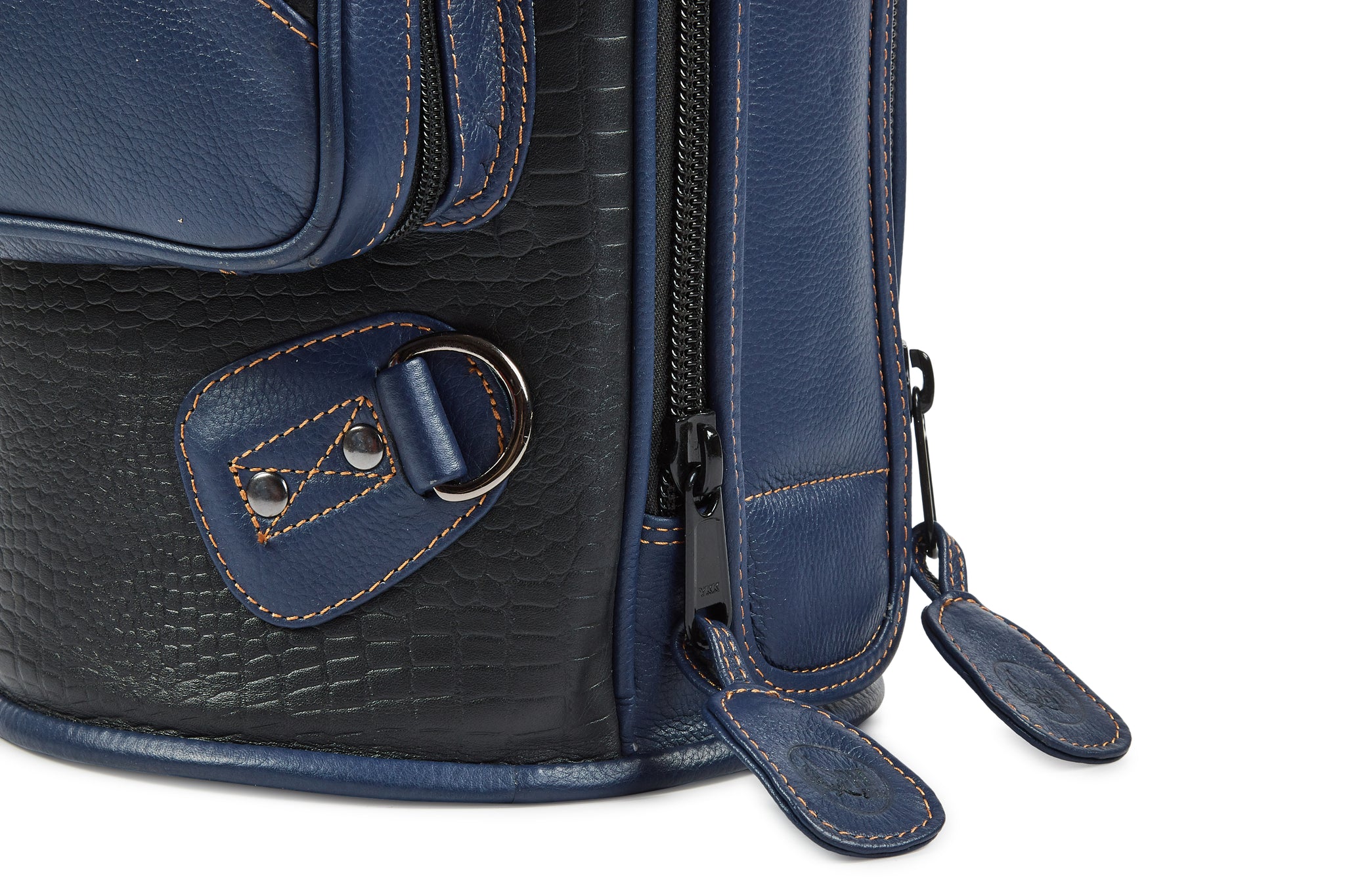 Gard Bags - Single Trumpet Gig Bag, Black Croco Leather with Navy