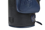 Gard Bags - Single Trumpet Gig Bag, Black Croco Leather with Navy Blue Trim (1-ELK-NB)