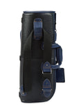 Gard Bags - Single Trumpet Gig Bag, Black Croco Leather with Navy Blue Trim (1-ELK-NB)