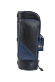 Gard Bags - Single Trumpet Gig Bag, Black Croco Leather with Navy Blue Trim (1-ELK-NB)