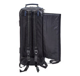Gard Bags - Elite Double Trumpet Compact Gig Bag, Black Croco Leather/Navy Trim (4-ECLK-NB)