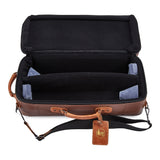 Gard Bags - Elite Double Trumpet Compact Gig Bag, Antique Brown Leather with Tan Trim (4-ECLN-AL)