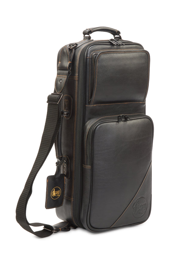 Gard Bags - Elite Double Trumpet Compact Gig Bag, Black Floater Leather (4-ECLK-F)