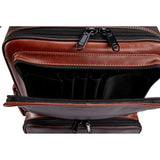 Preorder: Gard Bags - Elite Compact Triple Trumpet Gig Bag, Chocolate Brown Leather with Tan Leather Trim (5-ECLCN-V)