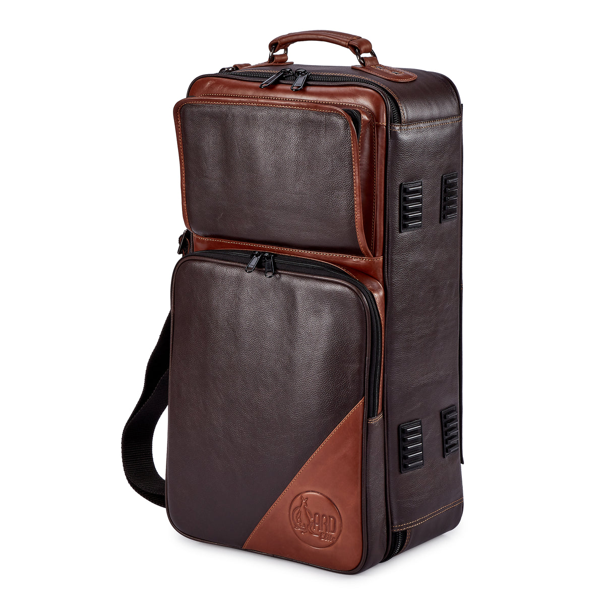 Gard Bags Elite Compact Triple Trumpet Gig Bag, Chocolate Brown Leat Bob Reeves Brass