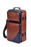 Preorder: Gard Bags - Elite Compact Triple Trumpet Compact Gig Bag,Tan Leather with Navy Blue Leather Trim(5-ECLV-NB)