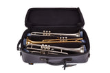 Preorder: Gard Bags - Elite Compact Triple Trumpet Compact Gig Bag, Grey Nylon with Black Leather Trim (5-ECSG-K)