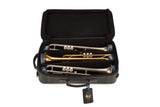 Gard Bags - Elite Compact Triple Trumpet Compact Gig Bag, Floating Black Leather (5-ECULK)