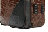 Gard Bags - Elite Compact Triple Trumpet Gig Bag, Brown Crocodile Print Leather (5-ECLN-K-Croc)