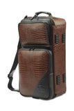 Gard Bags - Elite Compact Triple Trumpet Gig Bag, Brown Crocodile Print Leather (5-ECLN-K-Croc)