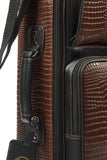 Gard Bags - Elite Compact Triple Trumpet Gig Bag, Brown Crocodile Print Leather (5-ECLN-K-Croc)