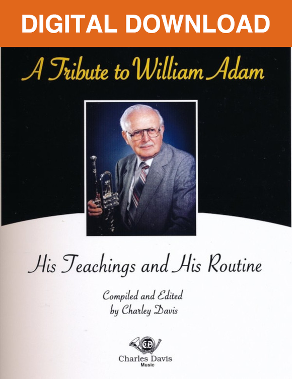 The William Adam Tribute Book Treble Clef Edition– Digital PDF Edition