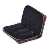 Gard Bags Quad Trumpet Mouthpiece Pouch - Black Leather/Cherry Leather Trim (CZP-ELKY-4)