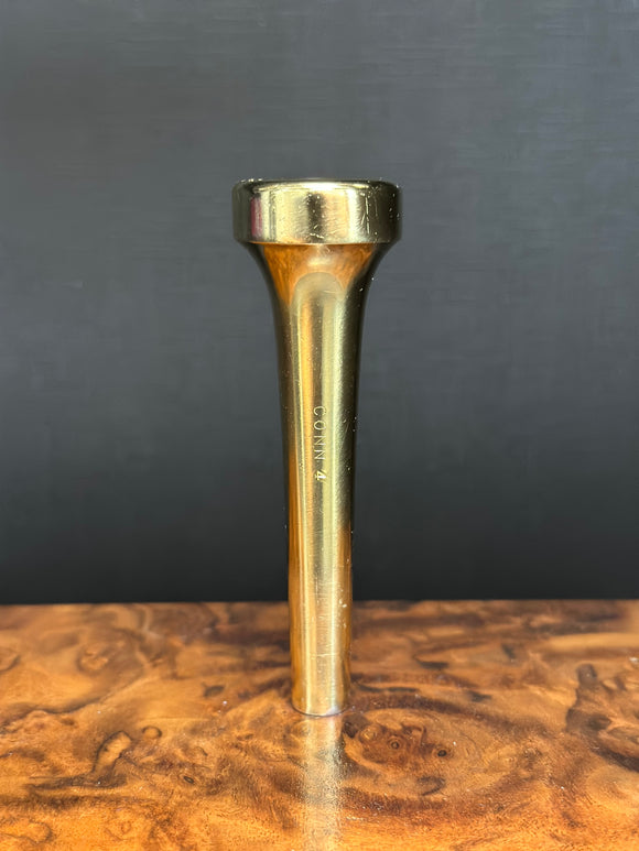 Used Vintage Conn 4 Trumpet Mouthpiece - Gold Plated
