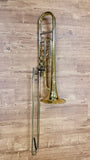 S.E. Shires STBQ38YR Contrabass Trombone – F/D/Bb/Ab European Tuning, Yellow Brass Bell