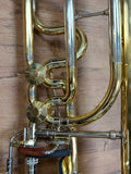 S.E. Shires STBQ38YR Contrabass Trombone – F/D/Bb/Ab European Tuning, Yellow Brass Bell