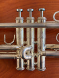 Getzen Eterna D Trumpet, Silver - Boyde Hood Collection