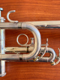 Getzen Eterna D Trumpet, Silver - Boyde Hood Collection