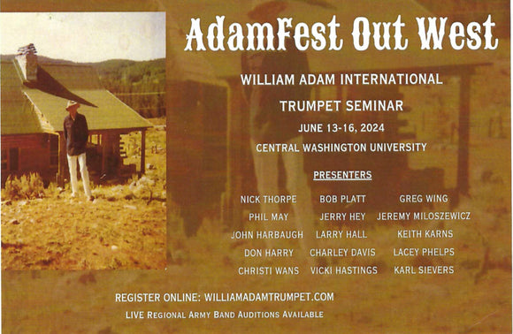 2024 William Adam Trumpet Festival Valve Alignment Presale