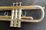 Pre-owned S.E. Shires Model CVP Bb Trumpet, Silver plate