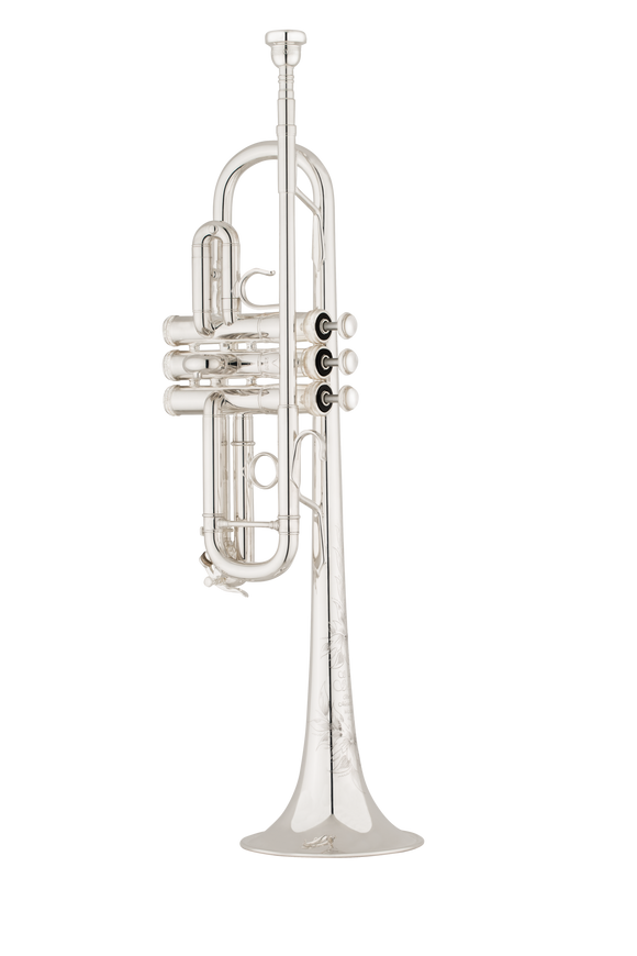 S.E. Shires Custom 4S8 C Trumpet - Silver Plate TR4S8-S - $200 Discount!