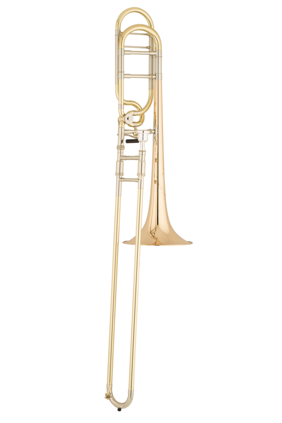 S.E. Shires Q Series Large Bore Tenor Trombone Gold Brass Bell w/Rotary Valve (TBQ30GR)