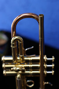 C. Davis ML 37/25 Bb trumpet, copper bell, rose brass leadpipe