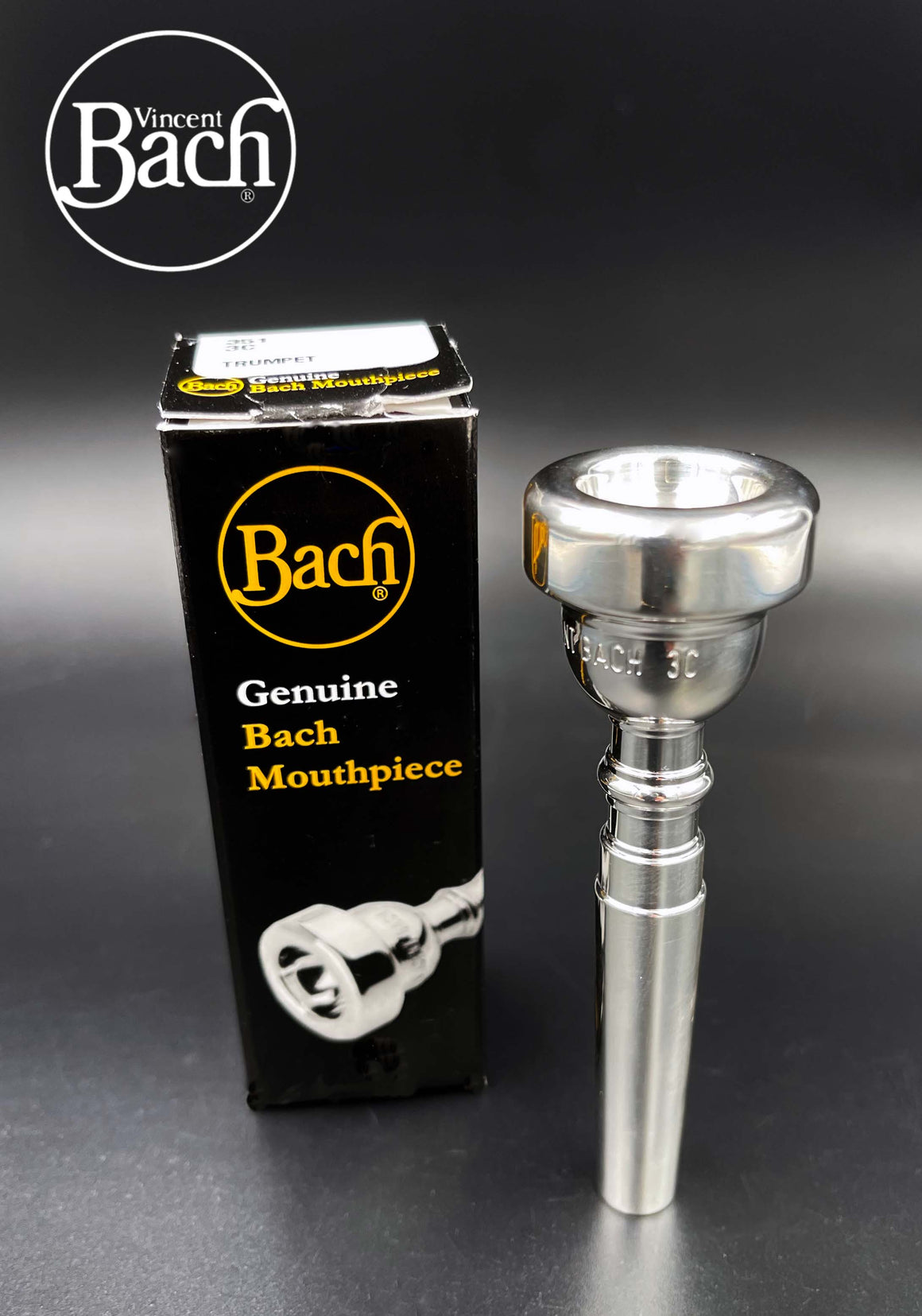 Bach 3C Trumpet Mouthpiece Bob Reeves Brass