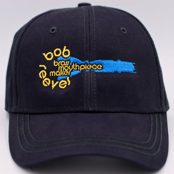 Official Bob Reeves Brass Logo Hat - Navy Blue