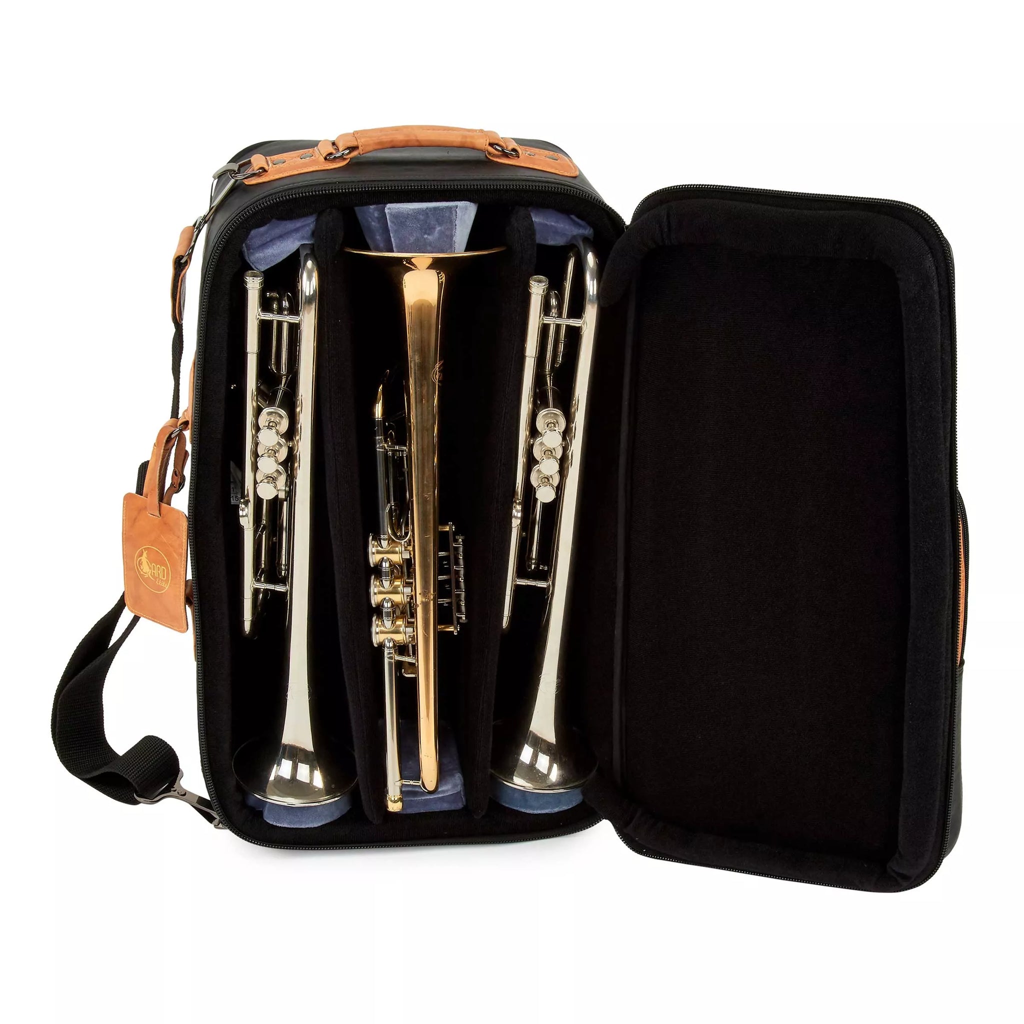 Gard Bags Elite Compact Triple Trumpet Compact Gig Bag Leather