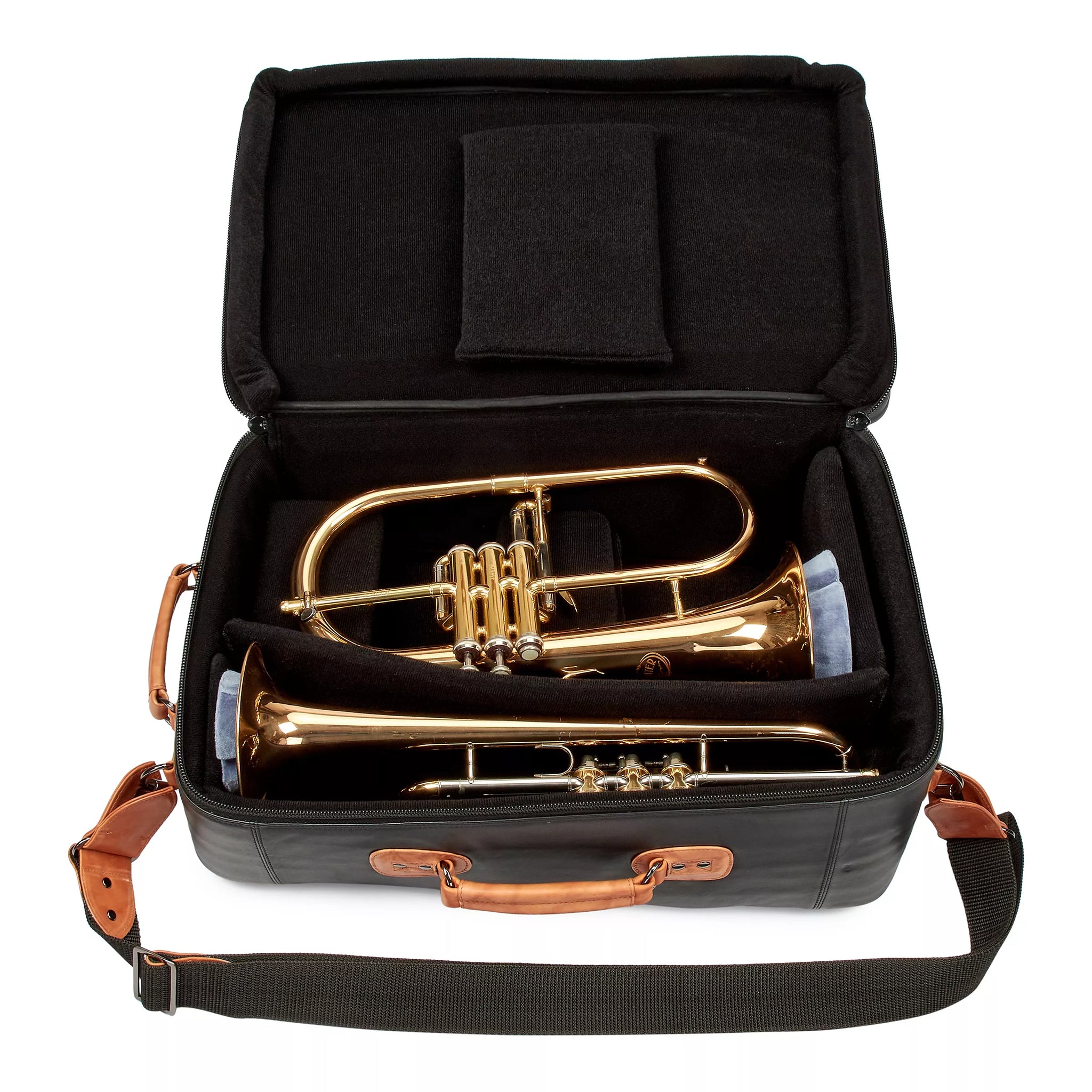 Gard Bags Elite Compact Trumpet Flugelhorn Gig Bag Leather 9